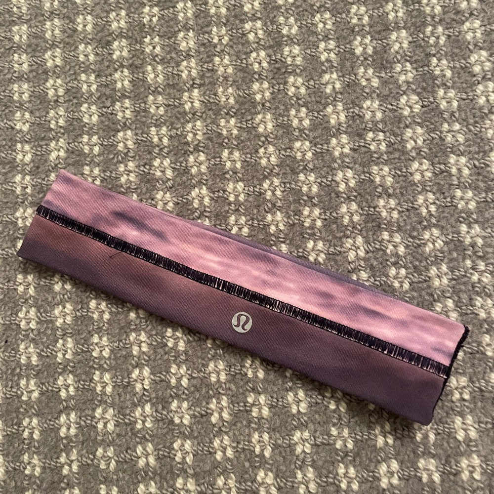 Purple and pink gradient Lululemon headband